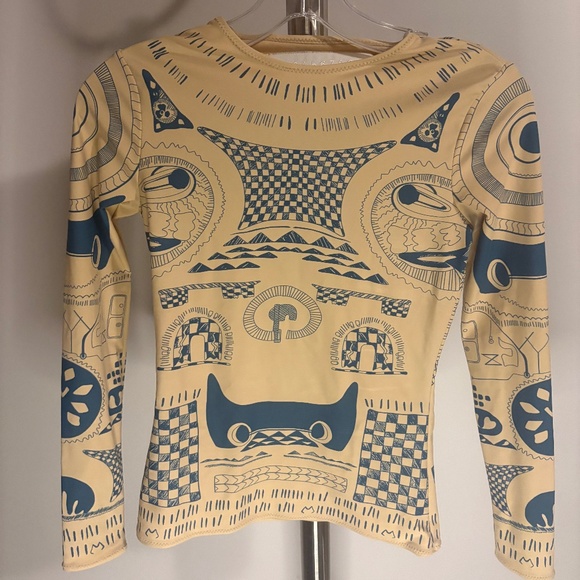 Maison Martin Margiela Tops - Maison Martin Margiela x H&M Tattoo Print Longsleeve Top